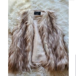 Faux Fur Vest Jacket